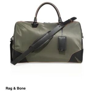 Rag & Bone Nylon and Leather Weekender  Duffel Bag